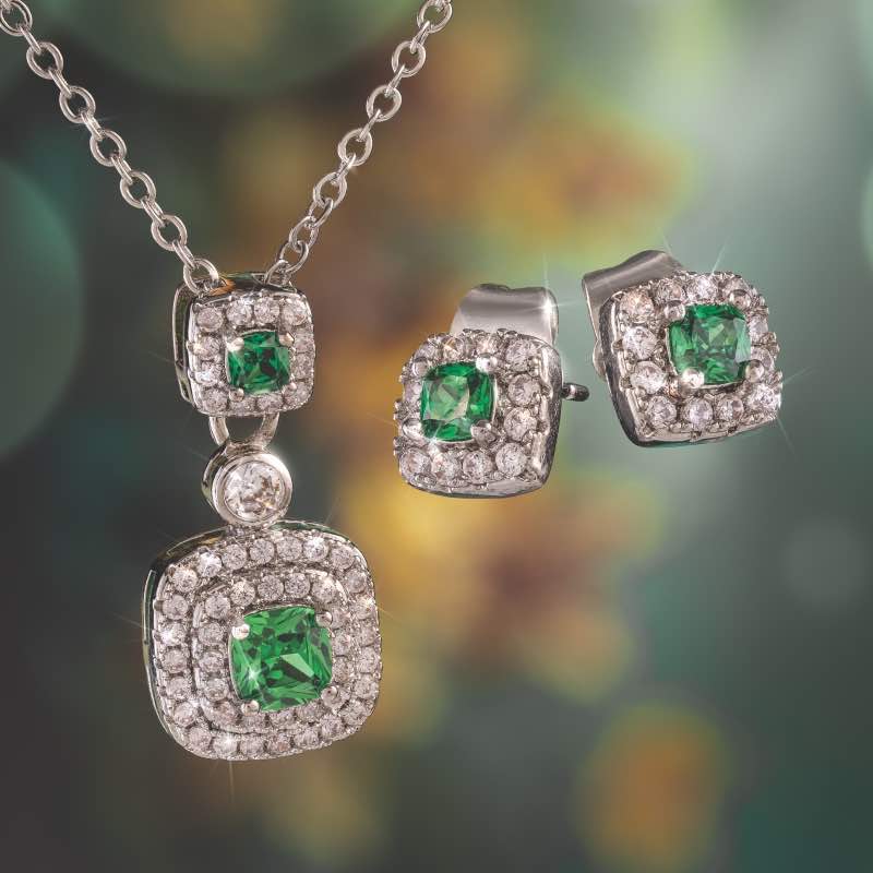 Majesty Verdant Necklace and Earring Set